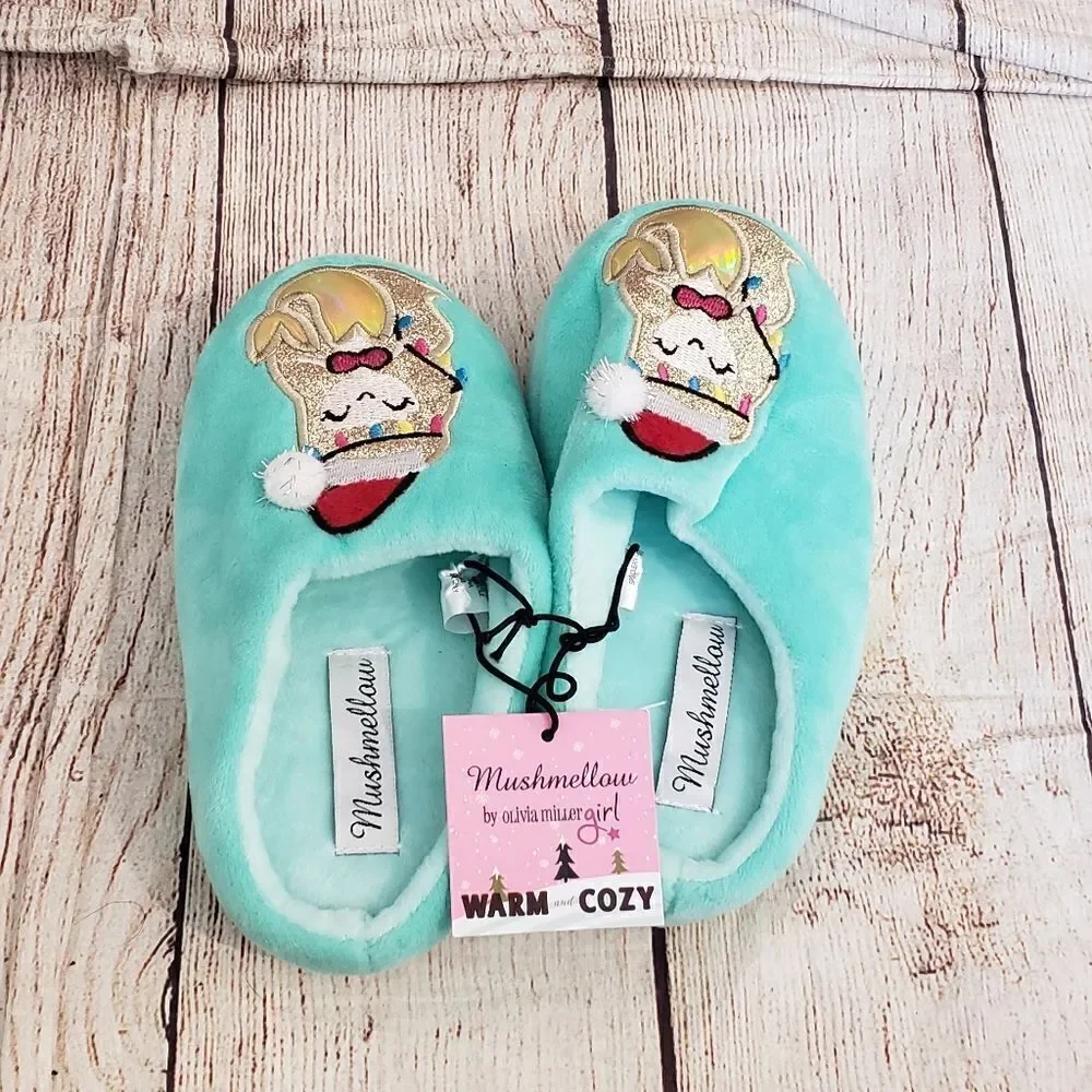 3 for $25 Mushmellow by Olivia Miller Mermaid Slippers, Sz Small
